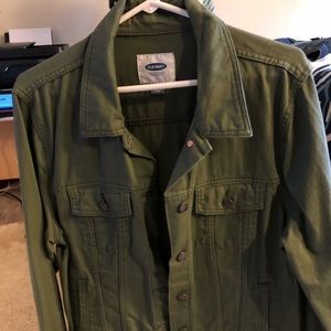 Old navy jean jacket...olive green